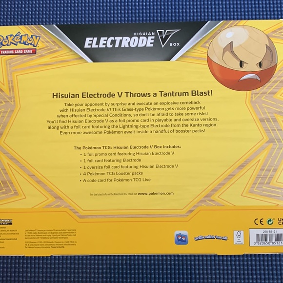 Pokémon Hisuian Electrode V Box - Picture 2 of 4